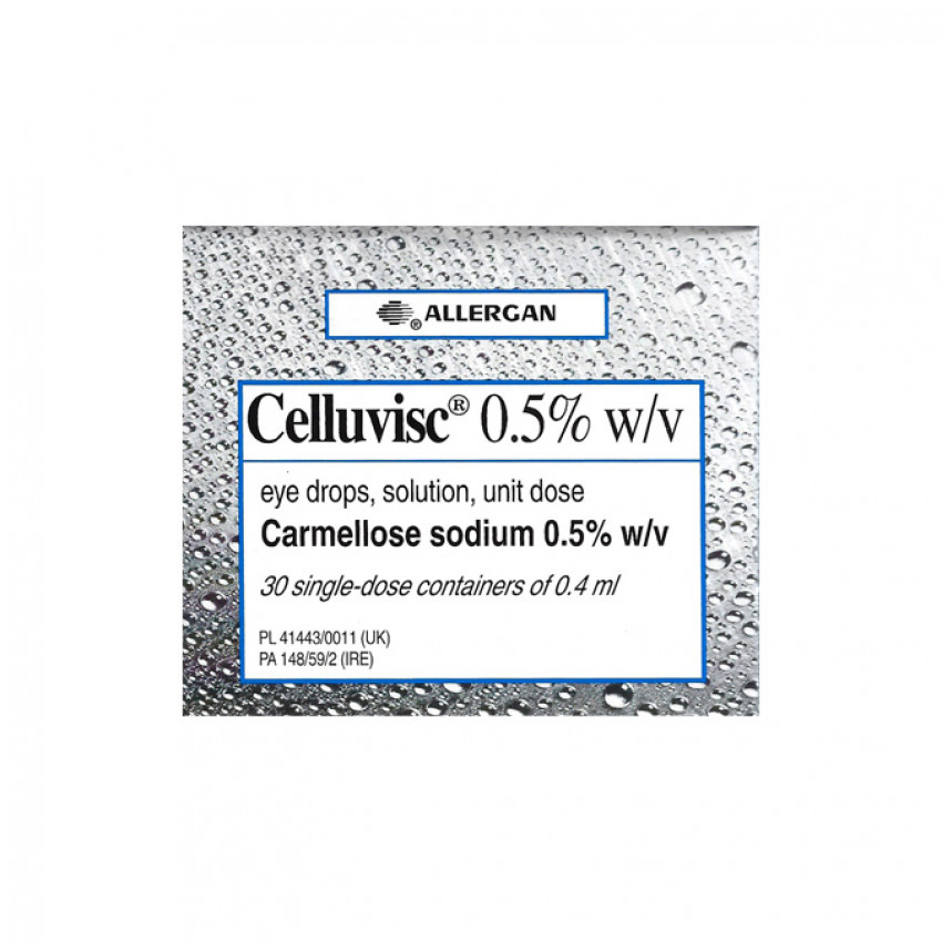 Celluvisc (Carmellose) 0.5% w/v Eye Drops Unit Dose 0.4ml 30