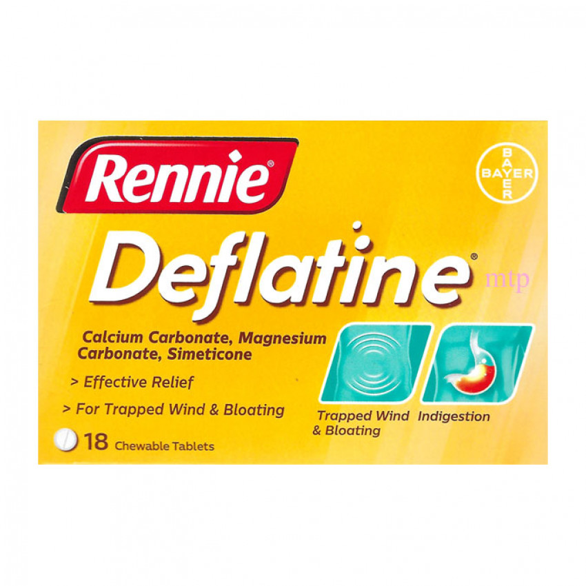 Rennie Deflatine S/F Mint Tablets 18