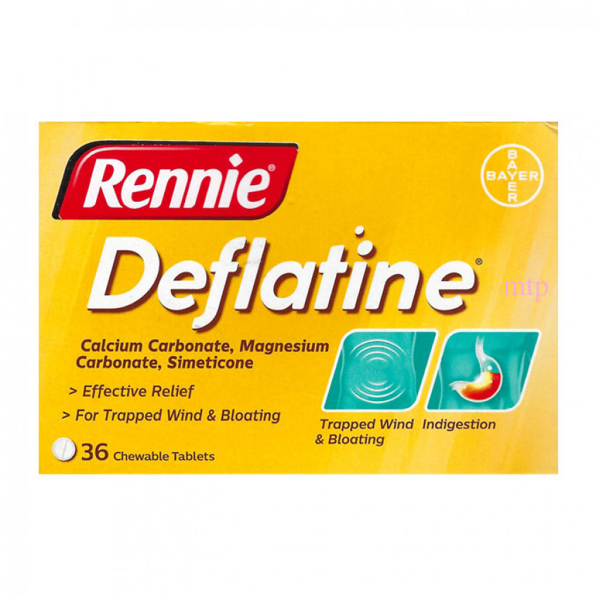 Rennie Deflatine S/F Mint Tablets 36