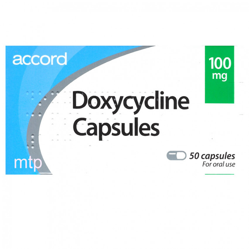 Doxycycline 100mg Capsules 50 UK