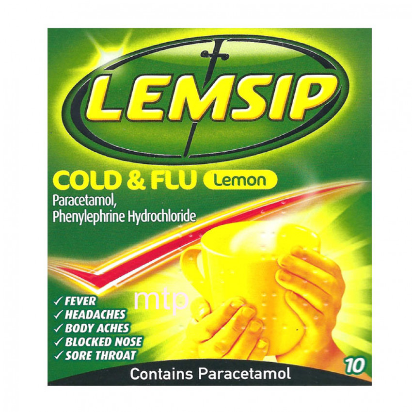 Lemsip Cold and Flu Lemon Sachets 10