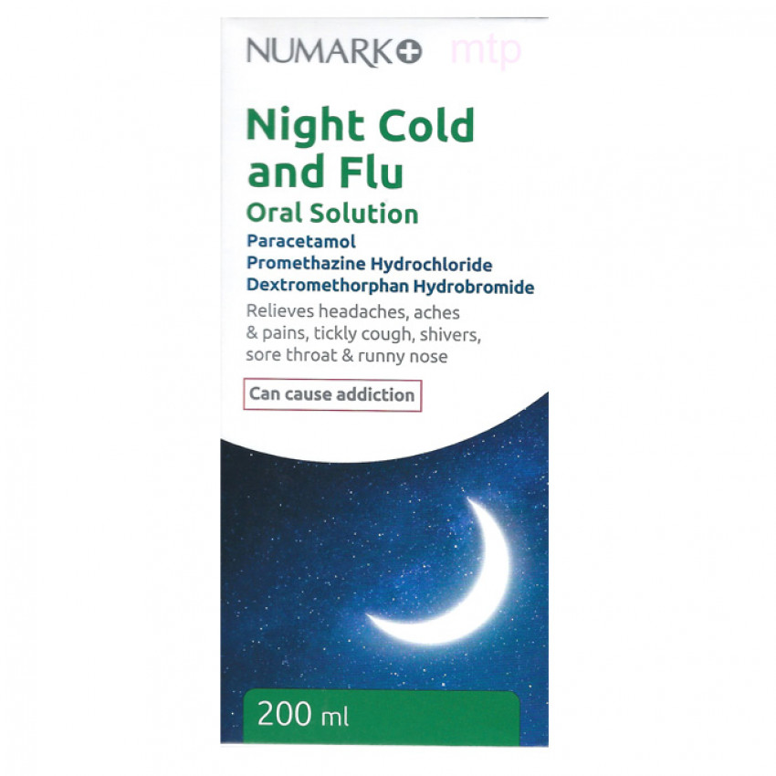Numark Night Cold and Flu Oral Solution 200ml