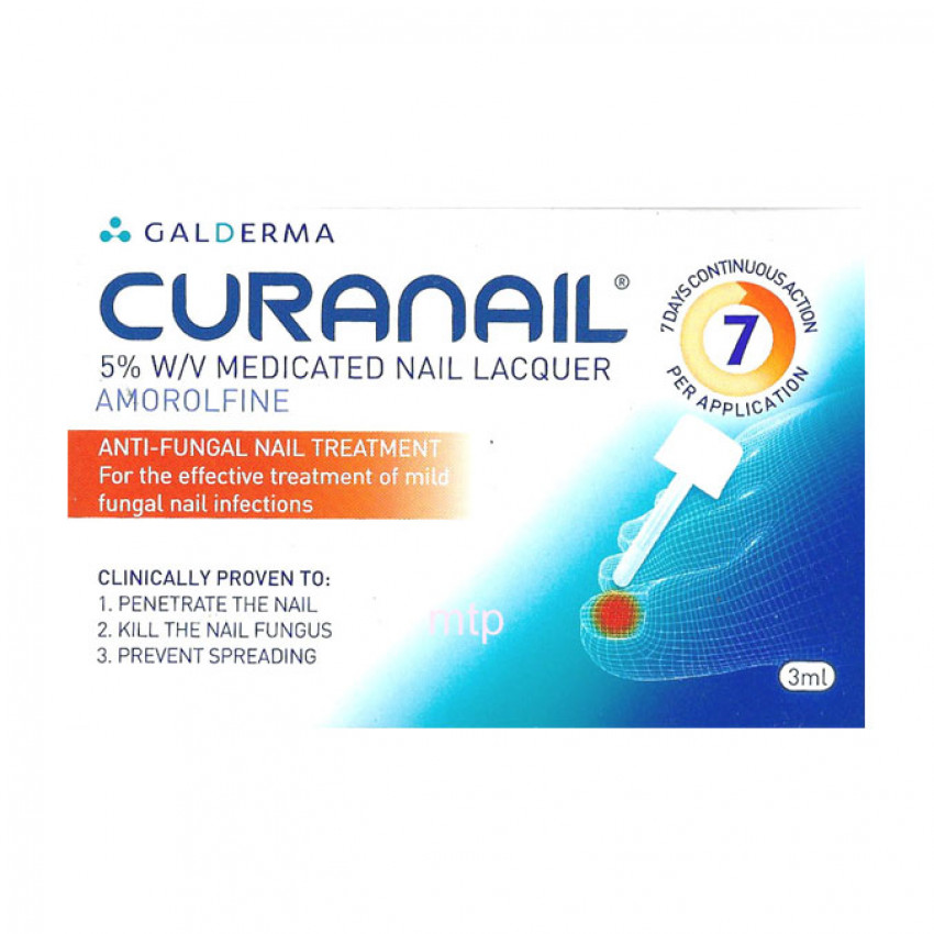 Curanail (Amorolfine) Nail Lacquer Treatment 3ml