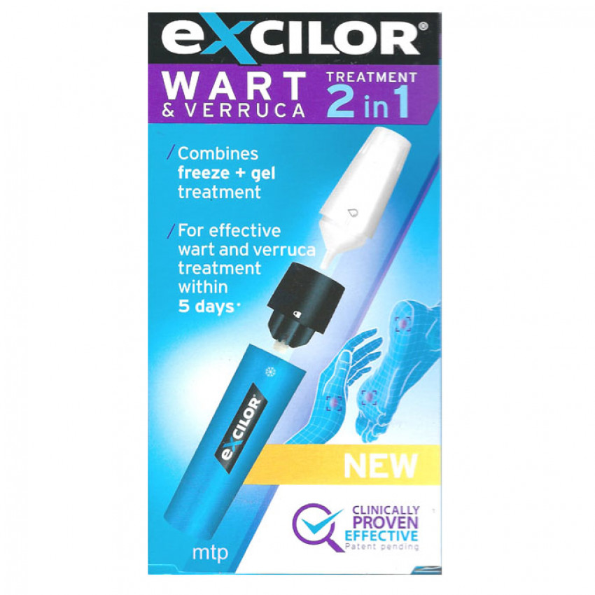 Excilor 2 in 1 Wart and Verruca Treatment 11.5ml
