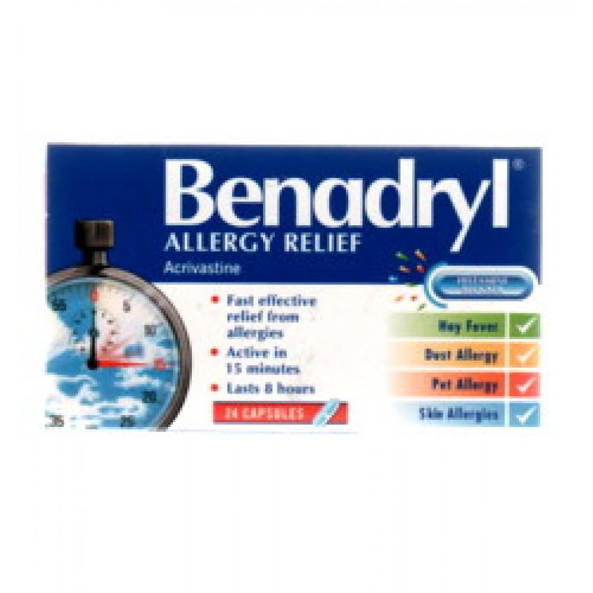Benadryl Allergy Relief Capsules 48