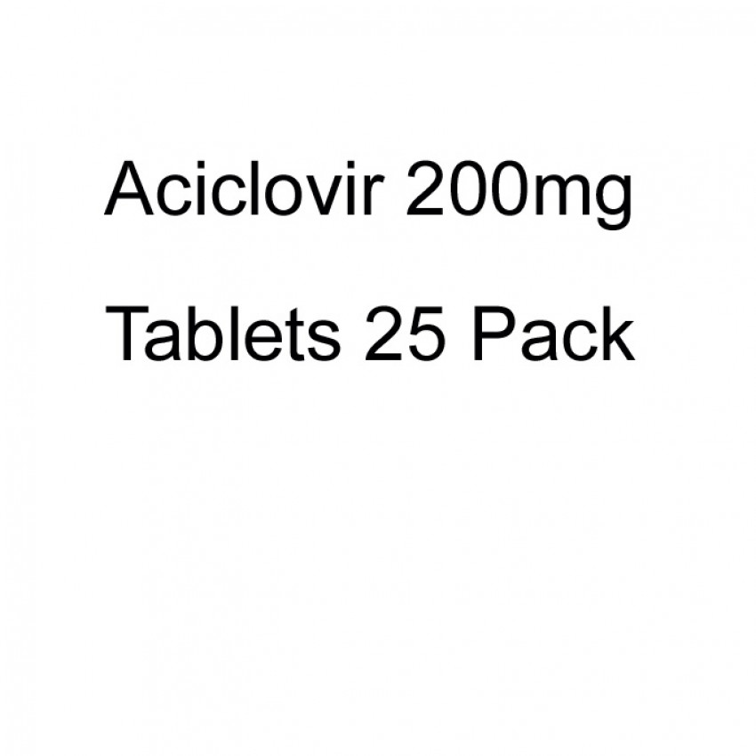 Aciclovir 200mg Tablets 25 UK