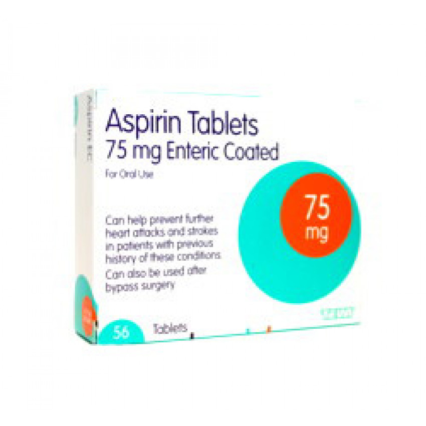 Aspirin 75mg EC Tablets 56
