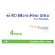 BD Micro-fine Ultra Pen Needles 4mm 32G 0.23mm 100
