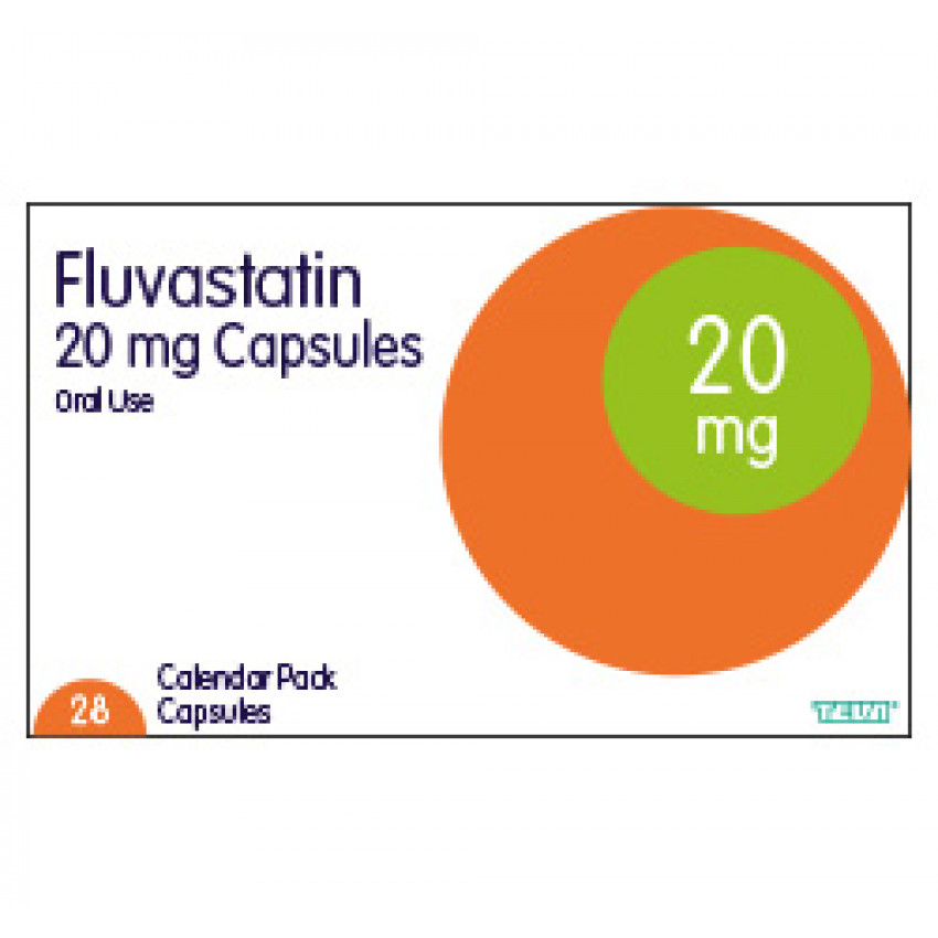 Fluvastatin Capsules 20mg 28 UK
