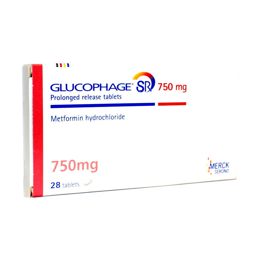 Glucophage (Metformin) SR Tablets 750mg 28 UK