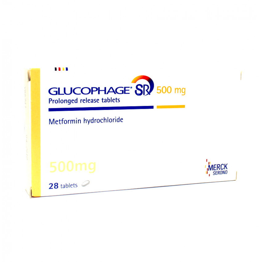 Glucophage (Metformin) SR Tablet 500mg 28 UK