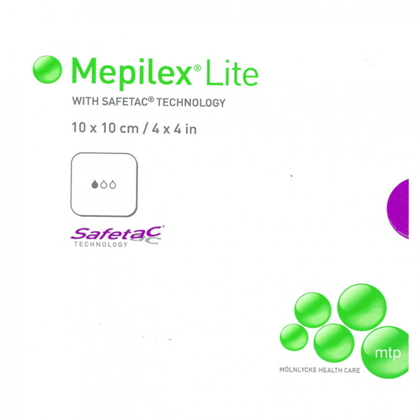Mepilex Lite Dressings 10cm x 10cm 284100 Pack of 5
