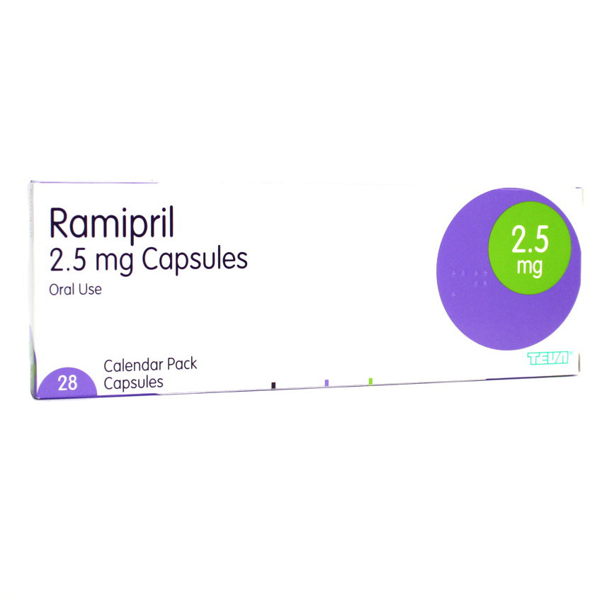 Ramipril 2.5mg Capsules 28 UK