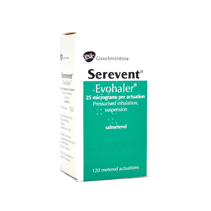 Serevent 25mcg Evohaler Inhaler 120 Doses UK
