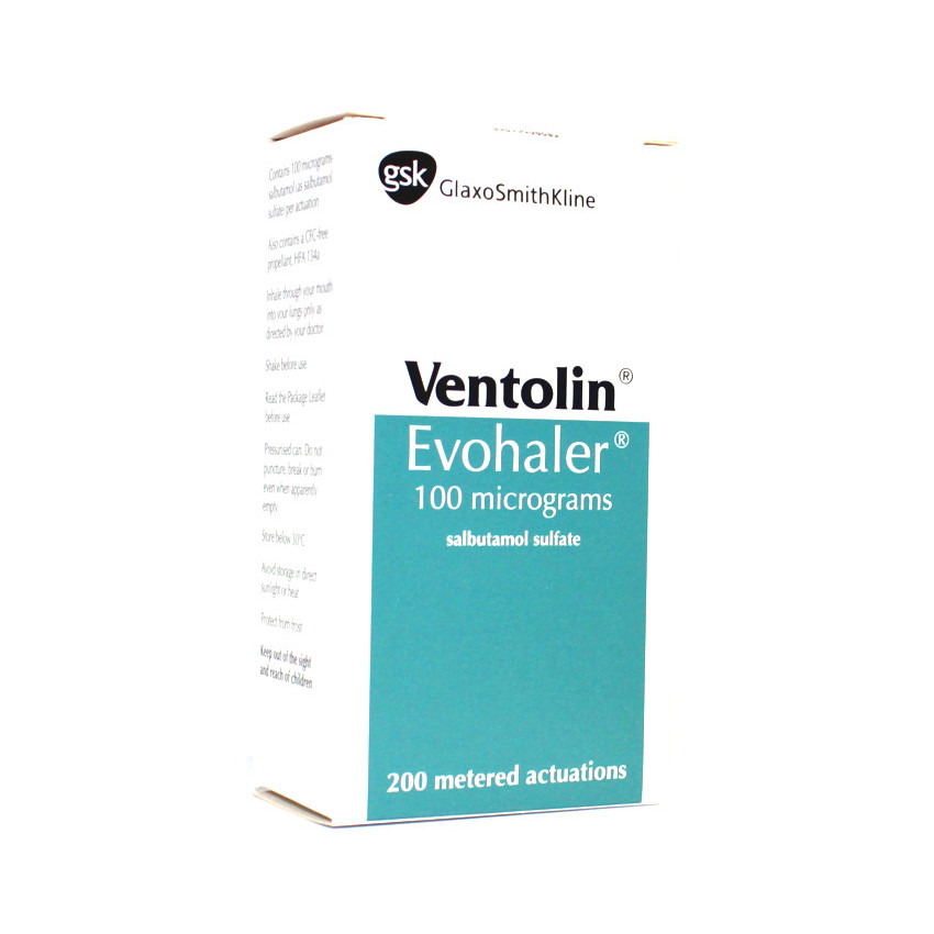 Ventolin (Salbutamol) Inhaler 100mcg -1 Veterinary